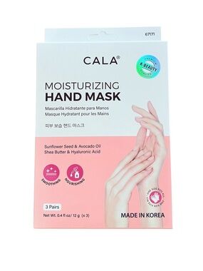 CALA Moisturizing Shea Butter Sunflower Seed Avocado Oil 3 Pack Hand Mask Masks